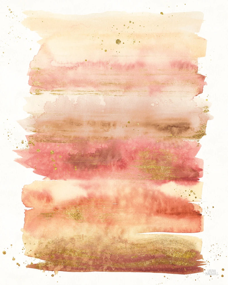 Warm Desert Blooms Abstract I by Laura Marshall