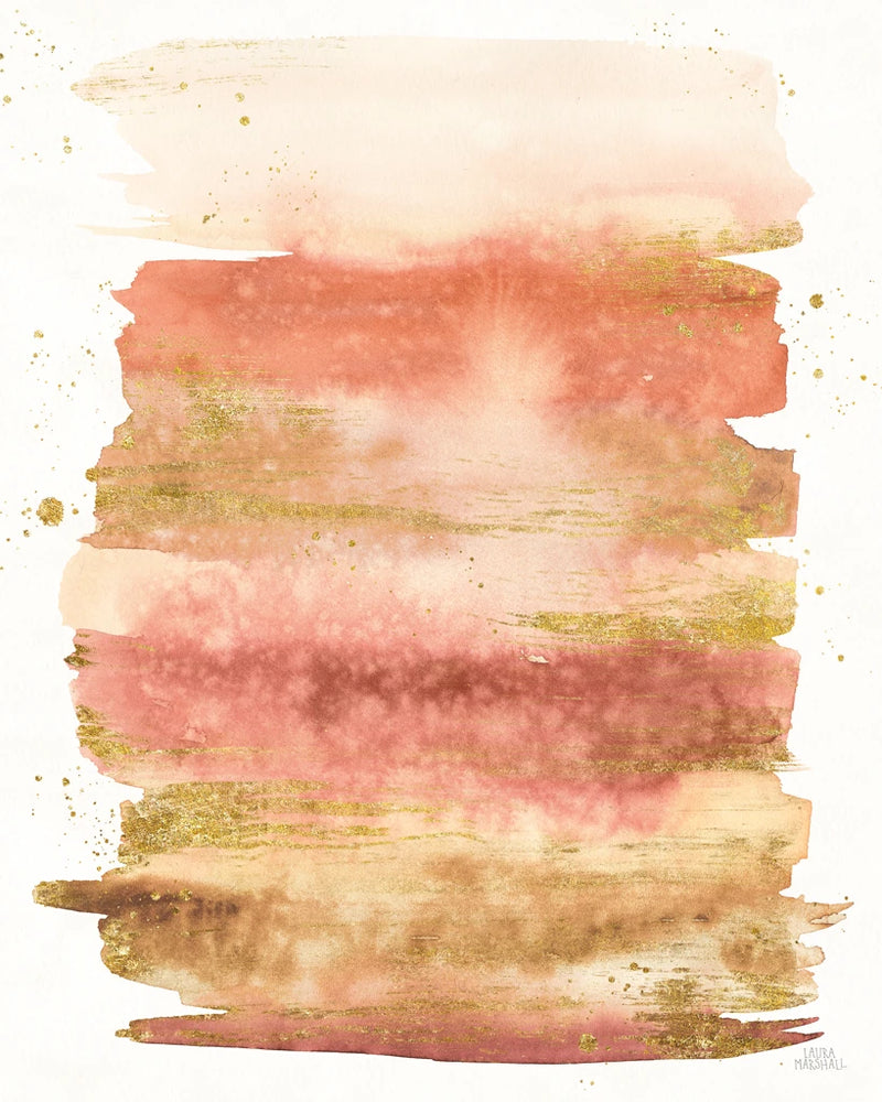 Warm Desert Blooms Abstract II by Laura Marshall