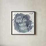 Watercolor Wanderlust Adventure II by Laura Marshall. Shown in a sleek black glass frame for a contemporary gallery look. Available as an archival giclee rolled canvas, fine art paper, or poster print. SKU 36868a.