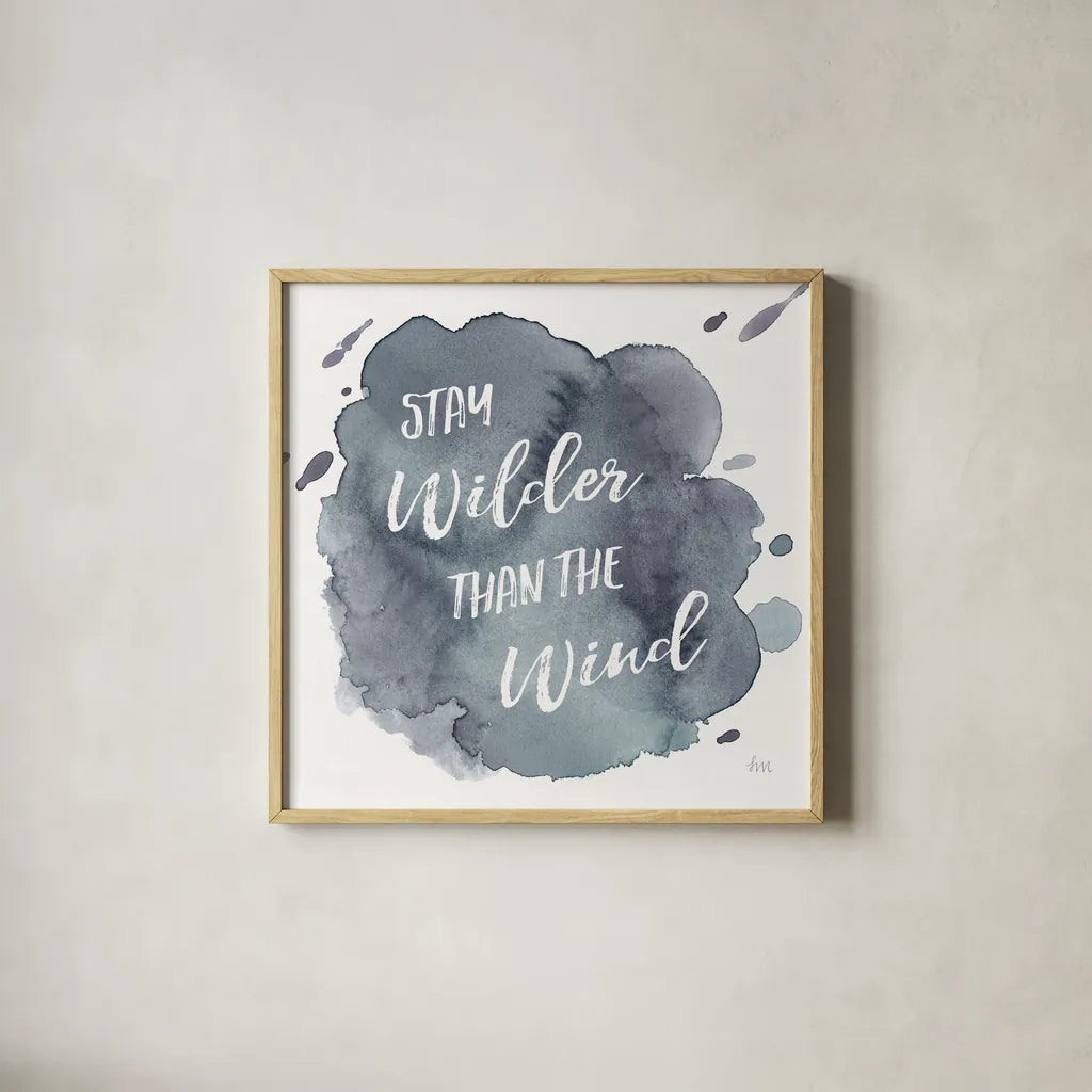 Watercolor Wanderlust Adventure II by Laura Marshall. Shown in a natural wood glass frame for a timeless modern aesthetic. Available as an archival giclee rolled canvas, fine art paper, or poster print. SKU 36868a.