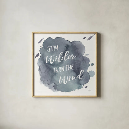 Watercolor Wanderlust Adventure II by Laura Marshall. Shown in a natural wood glass frame for a timeless modern aesthetic. Available as an archival giclee rolled canvas, fine art paper, or poster print. SKU 36868a.
