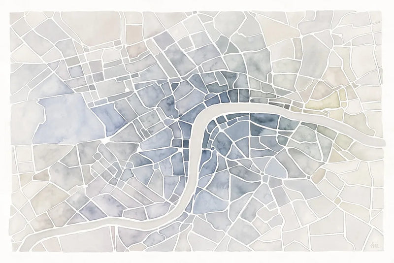 Watercolor Wanderlust London by Laura Marshall. SKU 35936i. Archival Giclee Fine art print for wall decor.