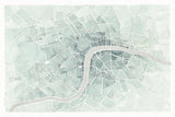 Watercolor Wanderlust London Mint by Laura Marshall. SKU 50413i. Archival Giclee Fine art print for wall decor.