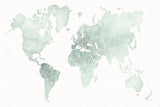 Watercolor Wanderlust Mint by Laura Marshall. SKU 50410i. Archival Giclee Fine art print for wall decor.