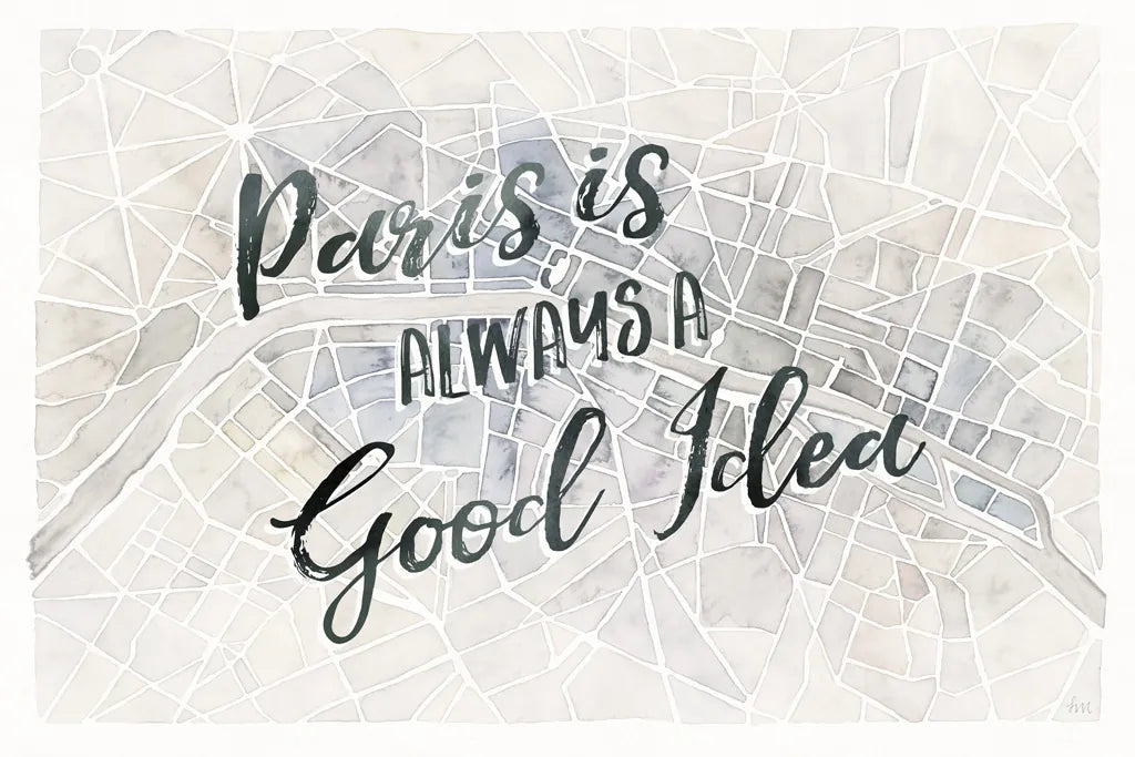 Watercolor Wanderlust Paris Adventure by Laura Marshall. SKU 36872i. Archival Giclee Fine art print for wall decor.