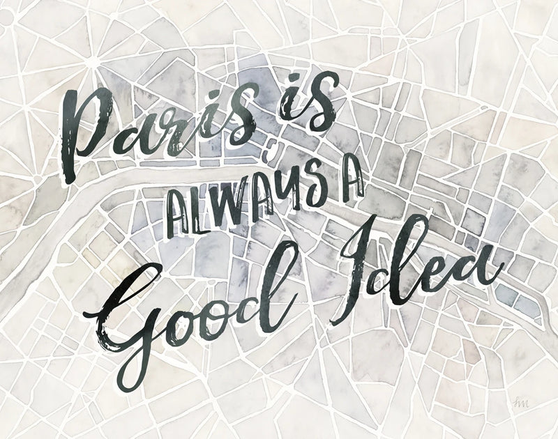 Watercolor Wanderlust Paris Adventure Crop by Laura Marshall