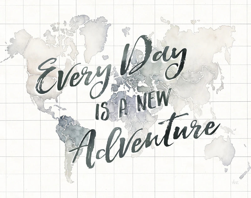 Watercolor Wanderlust World Adventure Crop by Laura Marshall