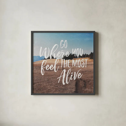 West Coast Wandering I by Laura Marshall. Shown in a sleek black glass frame for a contemporary gallery look. Available as an archival giclee rolled canvas, fine art paper, or poster print. SKU 42002a.