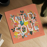Wild Garden I by Laura Marshall. Shown as a detailed flat fine art print, highlighting archival giclee quality. Available as an archival giclee rolled canvas, fine art paper, or poster print. SKU 48005a.