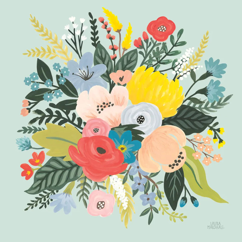 Wild Garden V by Laura Marshall. SKU 48009a. Archival Giclee Fine art print for wall decor.