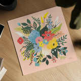 Wild Garden VI by Laura Marshall. Shown as a detailed flat fine art print, highlighting archival giclee quality. Available as an archival giclee rolled canvas, fine art paper, or poster print. SKU 48010a.