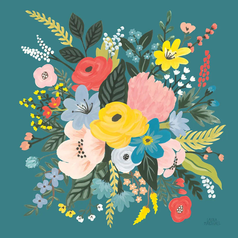 Wild Garden VII by Laura Marshall. SKU 49063a. Archival Giclee Fine art print for wall decor.