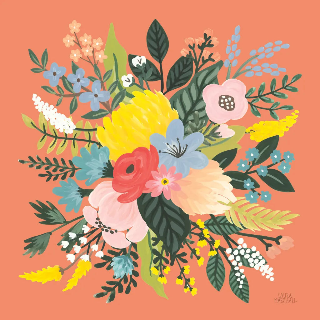 Wild Garden VIII by Laura Marshall. SKU 49064a. Archival Giclee Fine art print for wall decor.