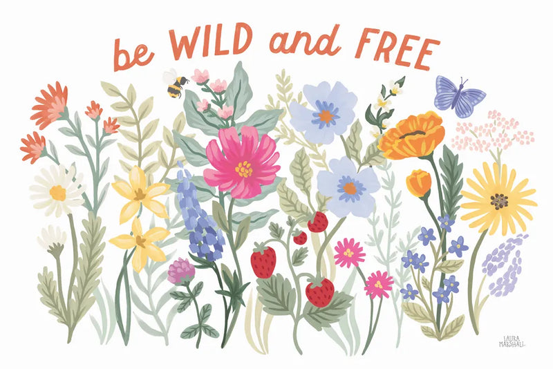 Wild Meadow I by Laura Marshall. SKU 79359i. Archival Giclee Fine art print for wall decor.