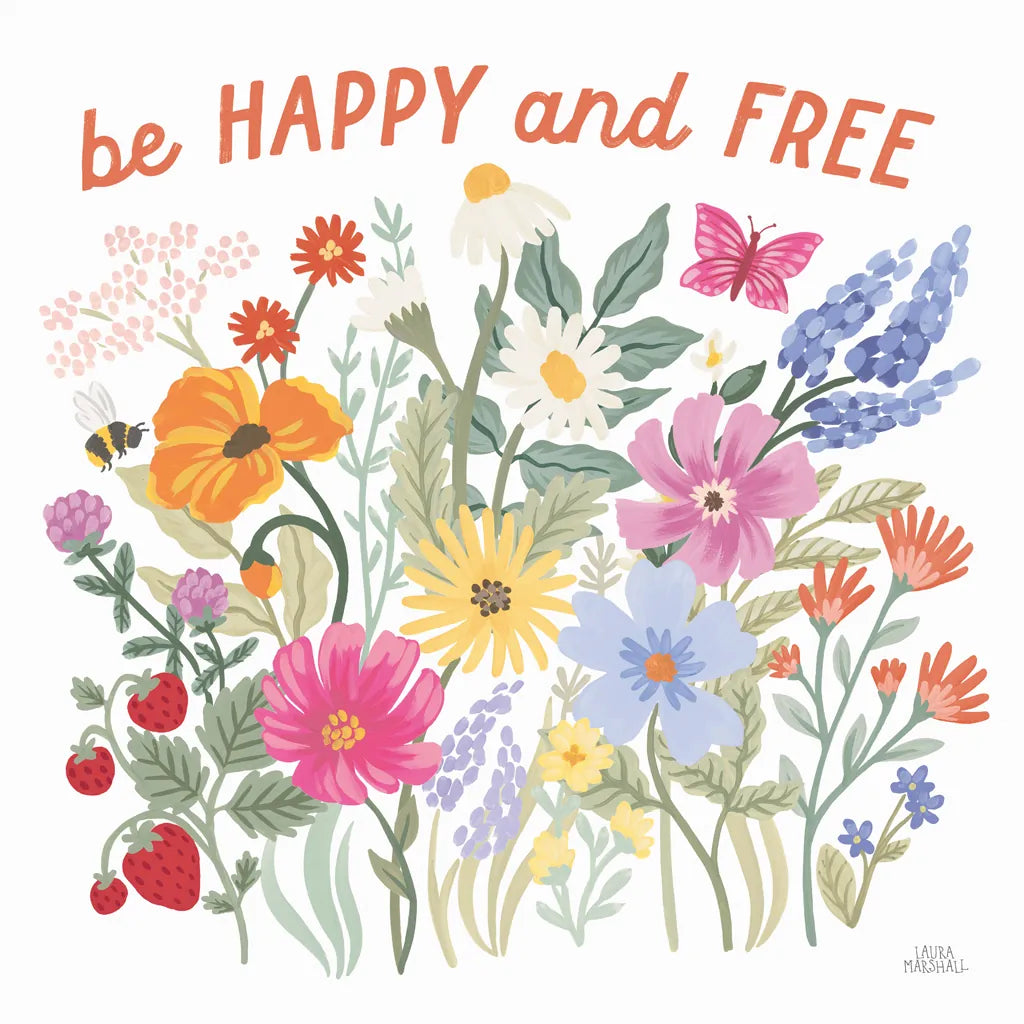 Wild Meadow III by Laura Marshall. SKU 79361a. Archival Giclee Fine art print for wall decor.