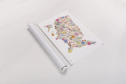 Wild Meadow USA by Laura Marshall. shown as a rolled paper print. Available as archival giclee rolled canvas, fine art paper, or poster print. SKU 79366i.