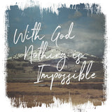 Wild Wishes I With God by Laura Marshall. SKU 35161a. Archival Giclee Fine art print for wall decor.