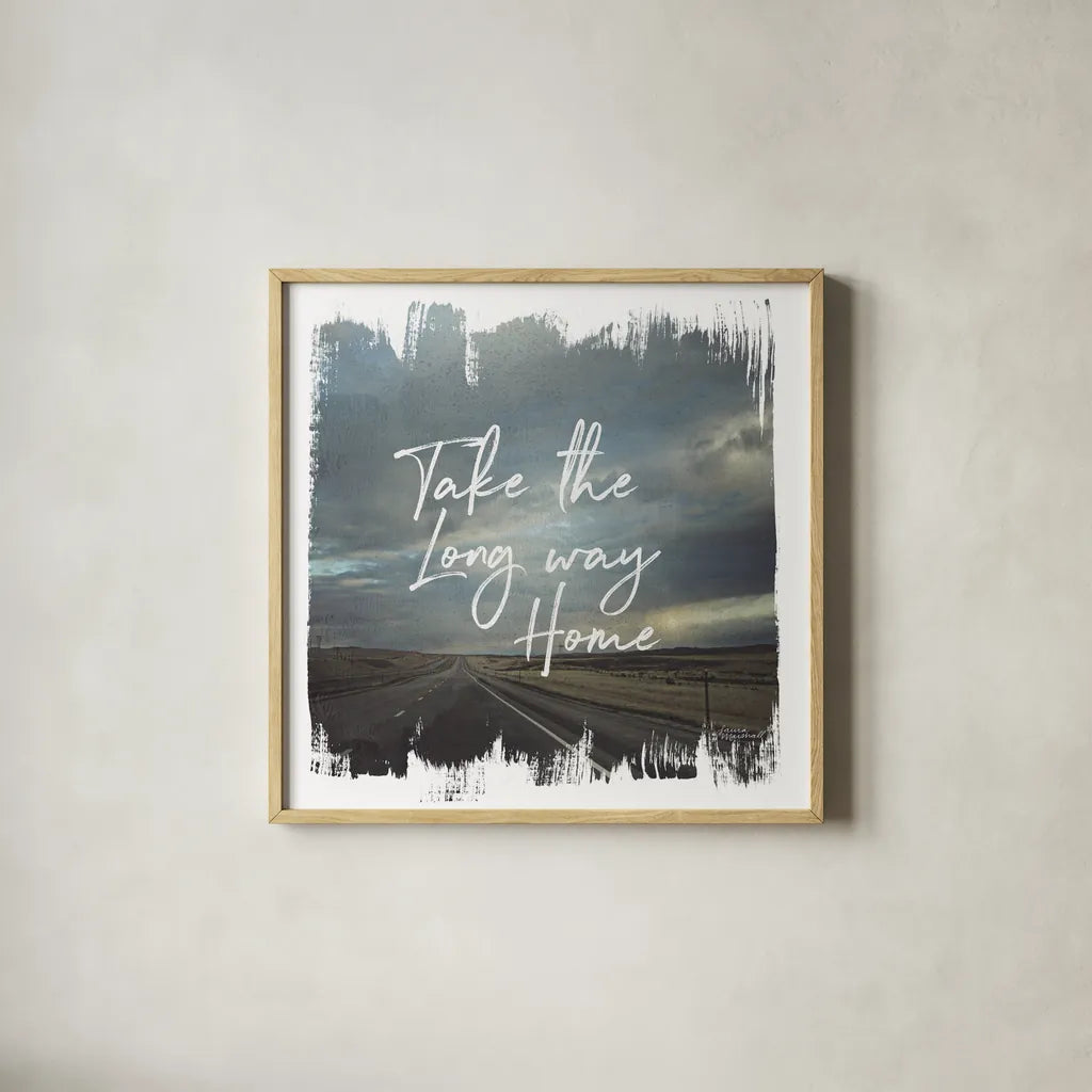 Wild Wishes II by Laura Marshall. Shown in a natural wood glass frame for a timeless modern aesthetic. Available as an archival giclee rolled canvas, fine art paper, or poster print. SKU 31062a.