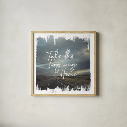 Wild Wishes II by Laura Marshall. Shown in a natural wood glass frame for a timeless modern aesthetic. Available as an archival giclee rolled canvas, fine art paper, or poster print. SKU 31062a.