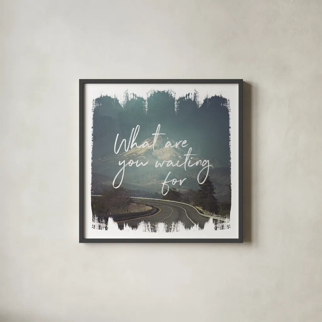 Wild Wishes III by Laura Marshall. Shown in a sleek black glass frame for a contemporary gallery look. Available as an archival giclee rolled canvas, fine art paper, or poster print. SKU 31063a.