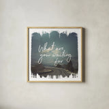 Wild Wishes III by Laura Marshall. Shown in a natural wood glass frame for a timeless modern aesthetic. Available as an archival giclee rolled canvas, fine art paper, or poster print. SKU 31063a.