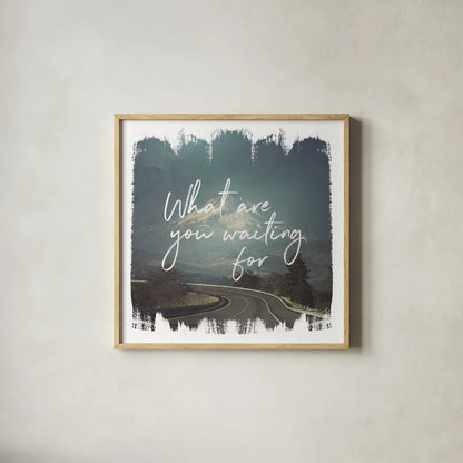 Wild Wishes III by Laura Marshall. Shown in a natural wood glass frame for a timeless modern aesthetic. Available as an archival giclee rolled canvas, fine art paper, or poster print. SKU 31063a.