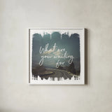 Wild Wishes III by Laura Marshall. Shown in a crisp white glass frame for a clean and minimalist style. Available as an archival giclee rolled canvas, fine art paper, or poster print. SKU 31063a.