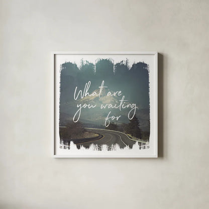 Wild Wishes III by Laura Marshall. Shown in a crisp white glass frame for a clean and minimalist style. Available as an archival giclee rolled canvas, fine art paper, or poster print. SKU 31063a.