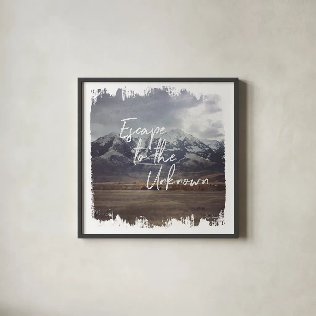 Wild Wishes IV by Laura Marshall. Shown in a sleek black glass frame for a contemporary gallery look. Available as an archival giclee rolled canvas, fine art paper, or poster print. SKU 31064a.