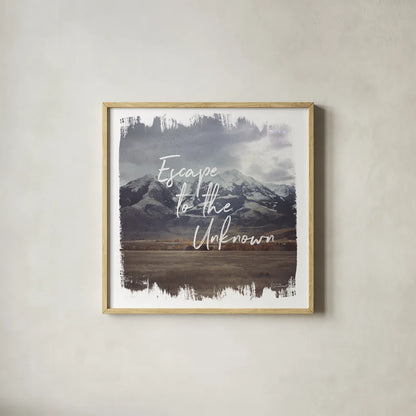 Wild Wishes IV by Laura Marshall. Shown in a natural wood glass frame for a timeless modern aesthetic. Available as an archival giclee rolled canvas, fine art paper, or poster print. SKU 31064a.