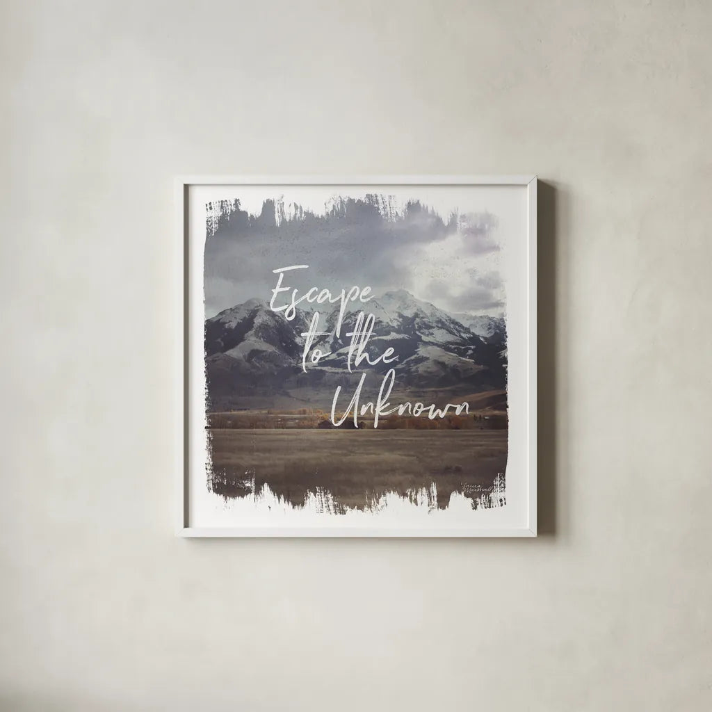 Wild Wishes IV by Laura Marshall. Shown in a crisp white glass frame for a clean and minimalist style. Available as an archival giclee rolled canvas, fine art paper, or poster print. SKU 31064a.