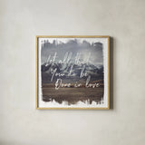 Wild Wishes IV Done in Love by Laura Marshall. Shown in a natural wood glass frame for a timeless modern aesthetic. Available as an archival giclee rolled canvas, fine art paper, or poster print. SKU 35164a.