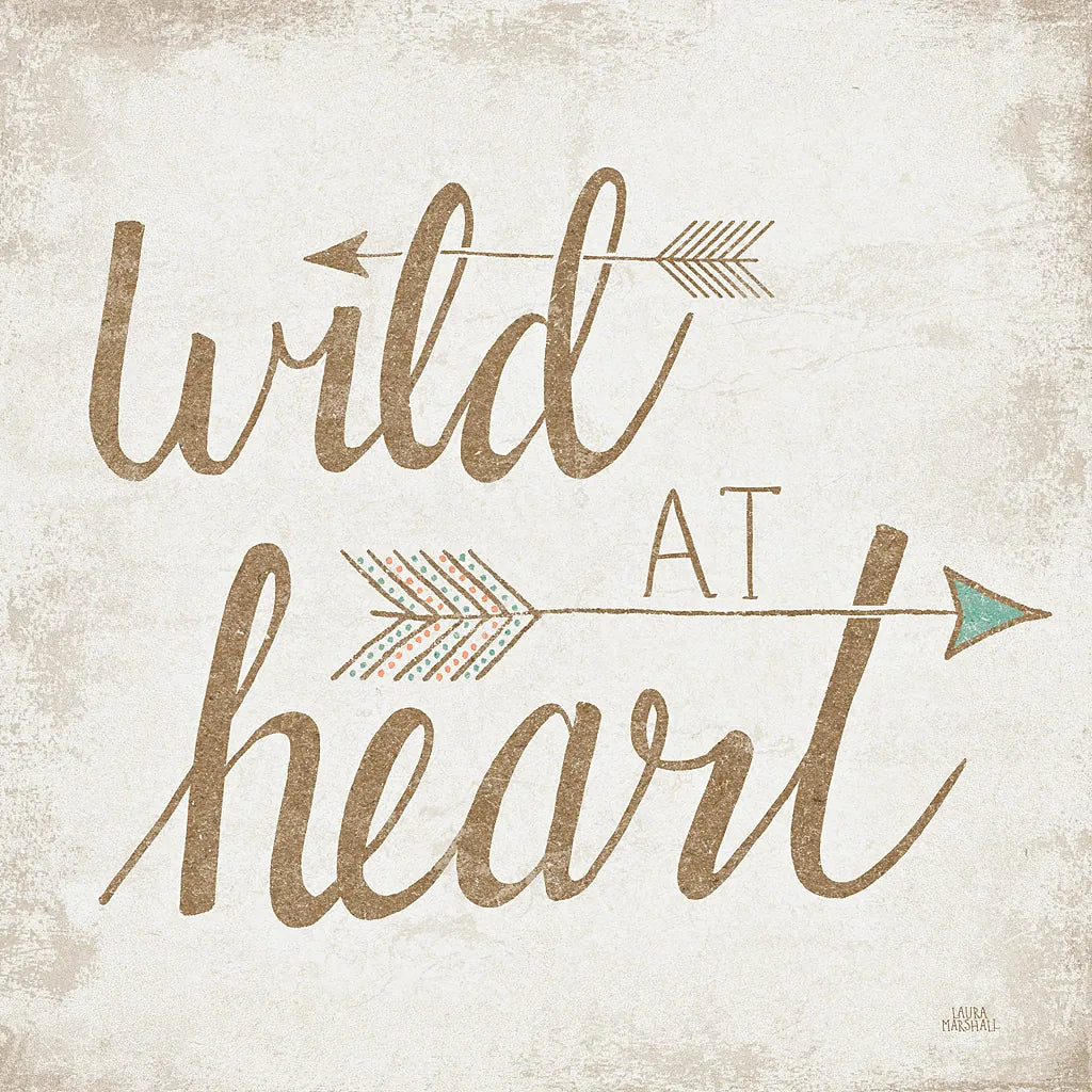 Wild at Heart Beige by Laura Marshall. SKU 35062a. Archival Giclee Fine art print for wall decor.