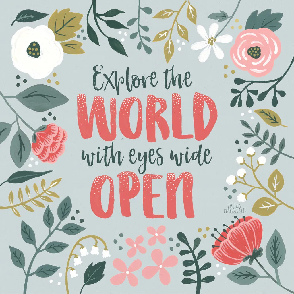 Wildflower Daydreams II by Laura Marshall. SKU 34688a. Archival Giclee Fine art print for wall decor.