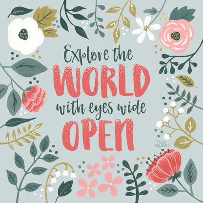 Wildflower Daydreams II by Laura Marshall. SKU 34688a. Archival Giclee Fine art print for wall decor.