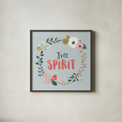 Wildflower Daydreams III by Laura Marshall. Shown in a sleek black glass frame for a contemporary gallery look. Available as an archival giclee rolled canvas, fine art paper, or poster print. SKU 34689a.