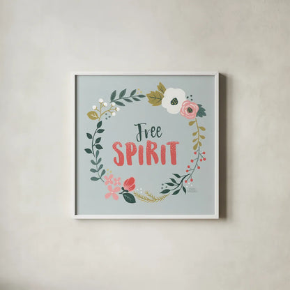 Wildflower Daydreams III by Laura Marshall. Shown in a crisp white glass frame for a clean and minimalist style. Available as an archival giclee rolled canvas, fine art paper, or poster print. SKU 34689a.