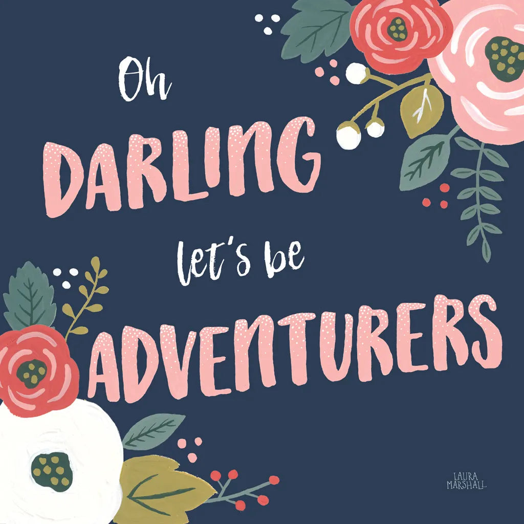 Wildflower Daydreams V Navy by Laura Marshall. SKU 35997a. Archival Giclee Fine art print for wall decor.