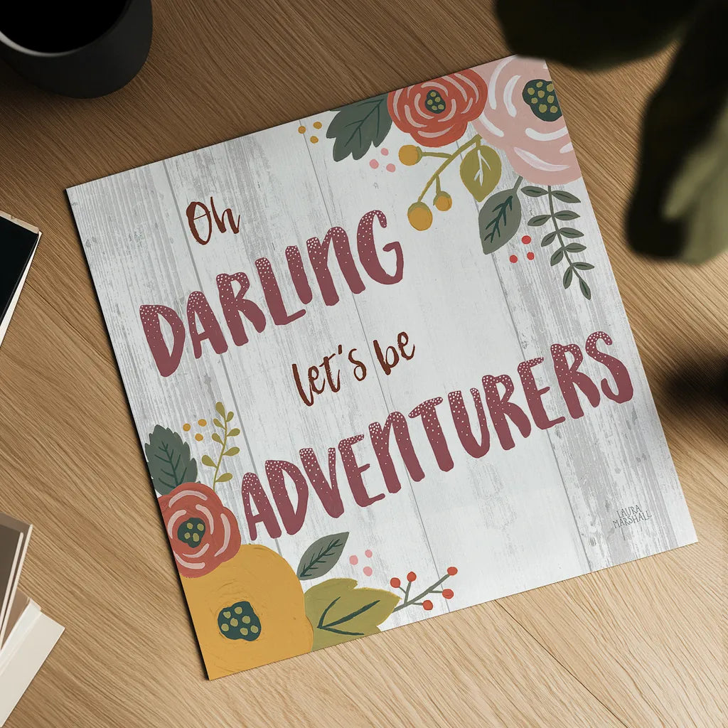 Wildflower Daydreams V Spice on Shiplap by Laura Marshall. Shown as a detailed flat fine art print, highlighting archival giclee quality. Available as an archival giclee rolled canvas, fine art paper, or poster print. SKU 34915a.