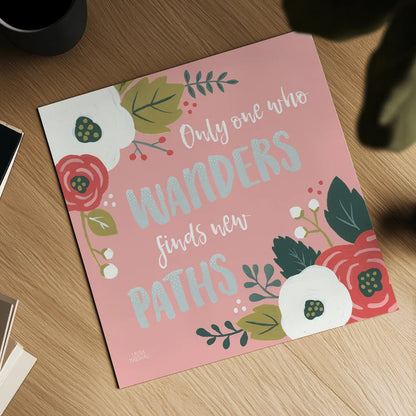 Wildflower Daydreams VI by Laura Marshall. Shown as a detailed flat fine art print, highlighting archival giclee quality. Available as an archival giclee rolled canvas, fine art paper, or poster print. SKU 34692a.