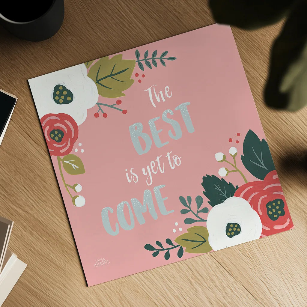 Wildflower Daydreams VI The Best by Laura Marshall. Shown as a detailed flat fine art print, highlighting archival giclee quality. Available as an archival giclee rolled canvas, fine art paper, or poster print. SKU 35170a.