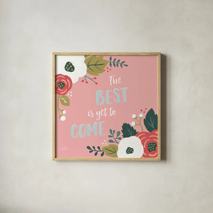 Wildflower Daydreams VI The Best by Laura Marshall. Shown in a natural wood glass frame for a timeless modern aesthetic. Available as an archival giclee rolled canvas, fine art paper, or poster print. SKU 35170a.