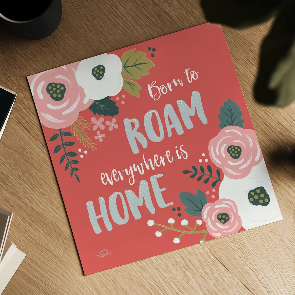 Wildflower Daydreams VII by Laura Marshall. Shown as a detailed flat fine art print, highlighting archival giclee quality. Available as an archival giclee rolled canvas, fine art paper, or poster print. SKU 34693a.