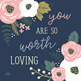 Wildflower Daydreams VII Navy Loving by Laura Marshall. SKU 36381a. Archival Giclee Fine art print for wall decor.
