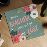 Wildflower Daydreams VIII by Laura Marshall. Shown as a detailed flat fine art print, highlighting archival giclee quality. Available as an archival giclee rolled canvas, fine art paper, or poster print. SKU 34694a.