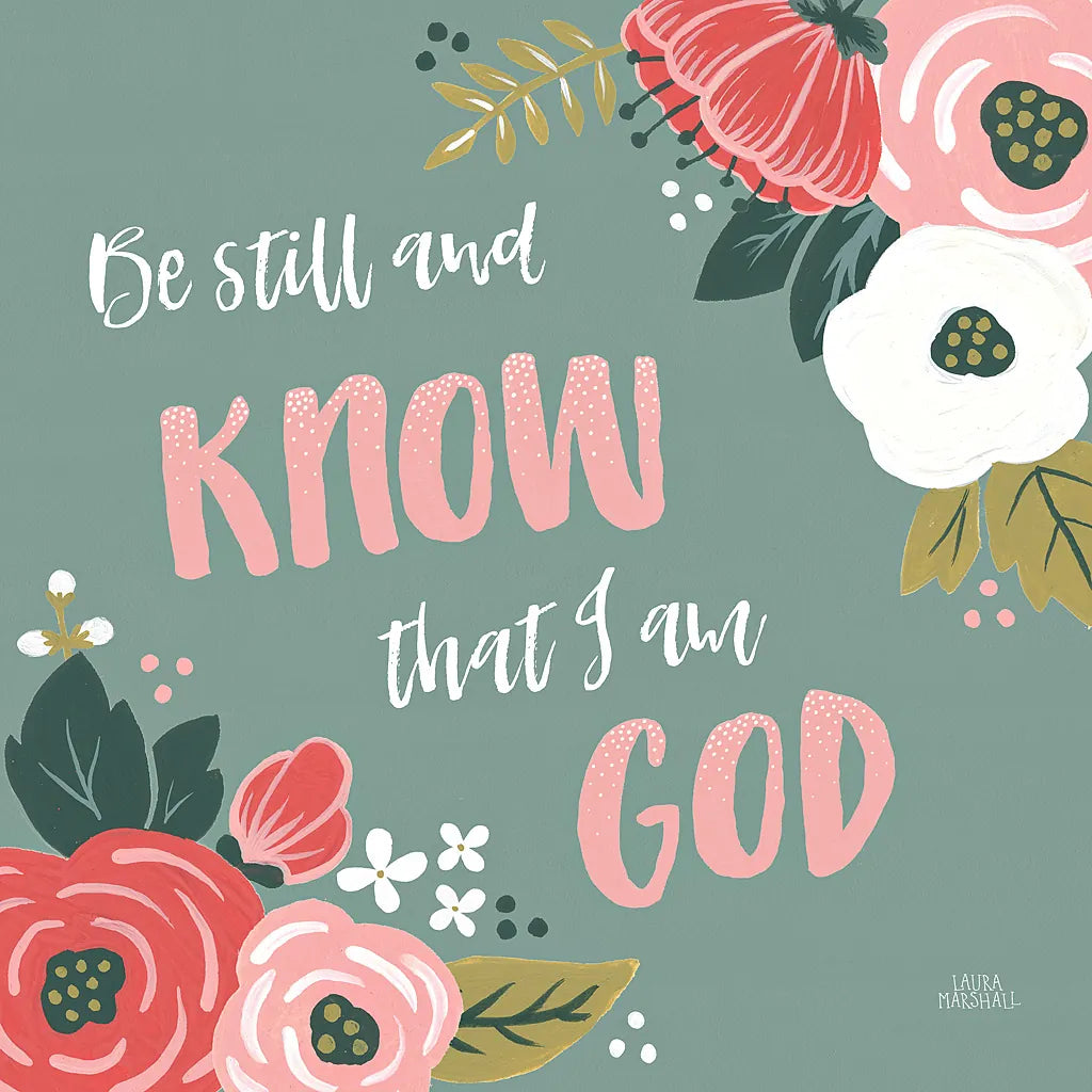 Wildflower Daydreams VIII Be Still by Laura Marshall. SKU 35172a. Archival Giclee Fine art print for wall decor.