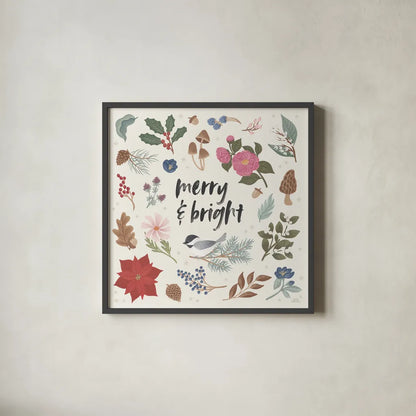 Winter Spirit III by Laura Marshall. Shown in a sleek black glass frame for a contemporary gallery look. Available as an archival giclee rolled canvas, fine art paper, or poster print. SKU 70793a.