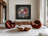 Winter Spirit IX by Laura Marshall. Shown as extra-large giant wall art in a modern living room. Available as an archival giclee rolled canvas, fine art paper, or poster print. SKU 70799a.