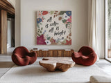 Winter Spirit VI by Laura Marshall. Shown as extra-large giant wall art in a modern living room. Available as an archival giclee rolled canvas, fine art paper, or poster print. SKU 70796a.