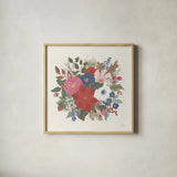 Winter Spirit X by Laura Marshall. Shown in a natural wood glass frame for a timeless modern aesthetic. Available as an archival giclee rolled canvas, fine art paper, or poster print. SKU 70800a.